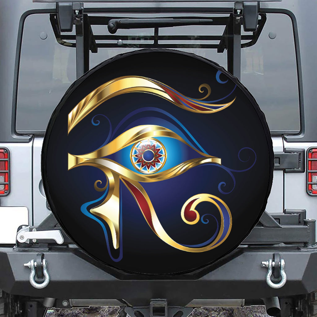 Eye Of Horus Amulet Print Tire Cover
