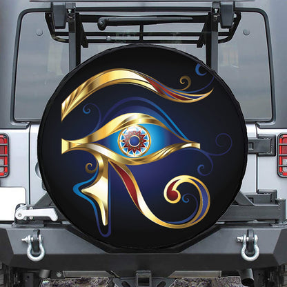Eye Of Horus Amulet Print Tire Cover