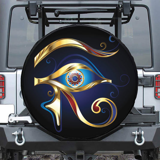 Eye Of Horus Amulet Print Tire Cover