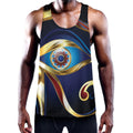 Eye Of Horus Amulet Print Men's Workout Tank Top