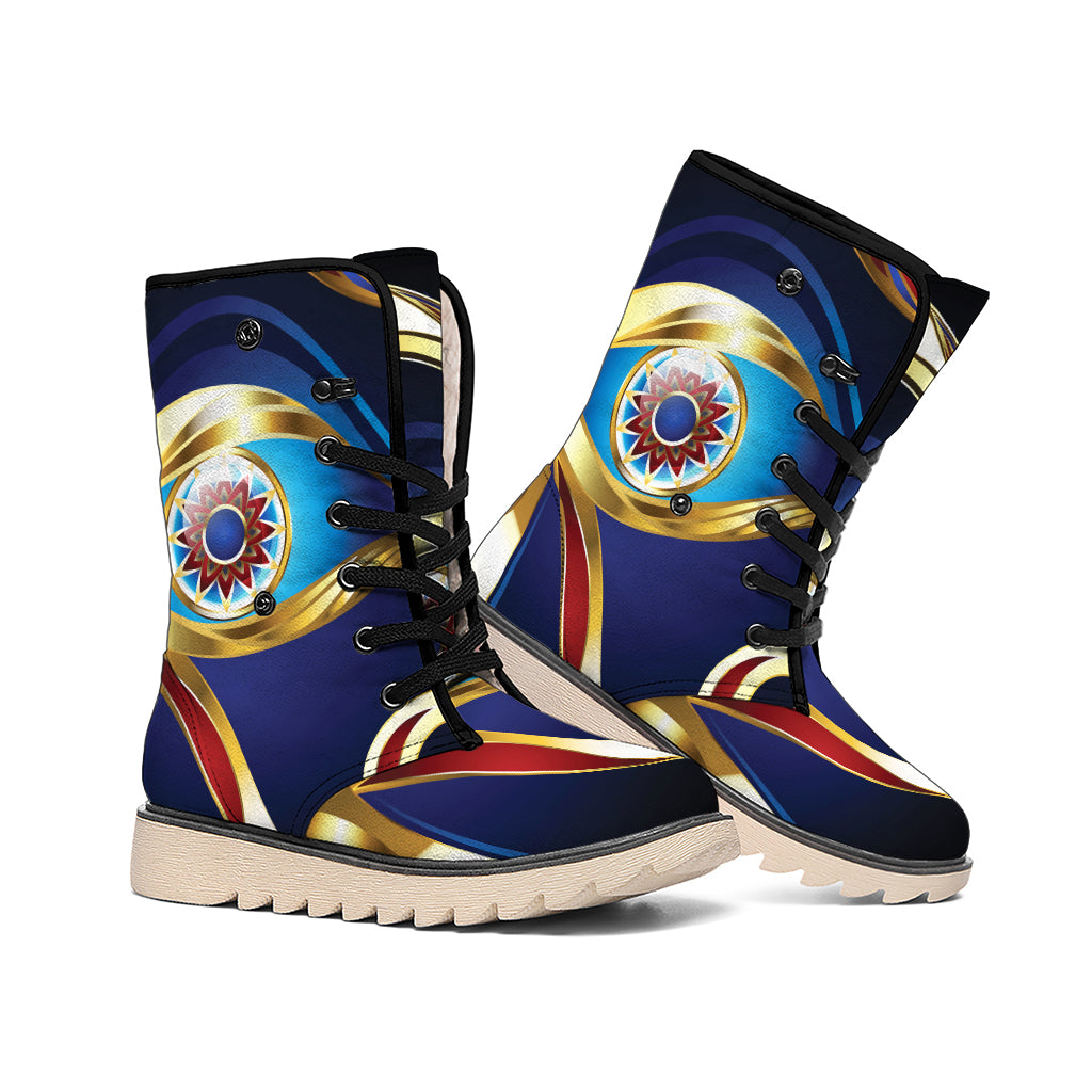 Eye Of Horus Amulet Print Winter Boots