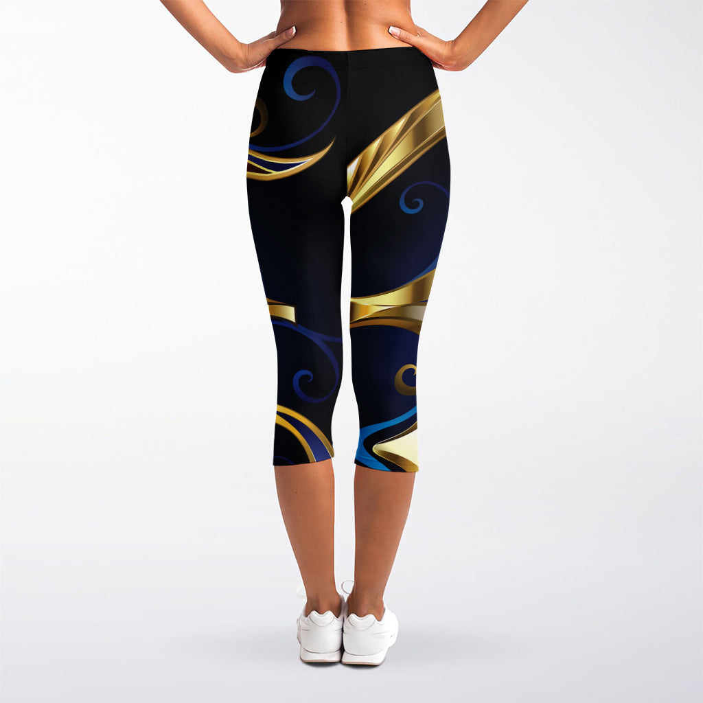 Eye Of Horus Amulet Print Women's Capri Leggings