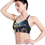 Eye Of Horus Amulet Print Women's Sports Bra