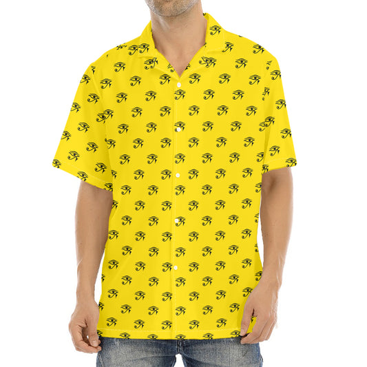 Eye Of Horus Symbol Pattern Print Aloha Shirt