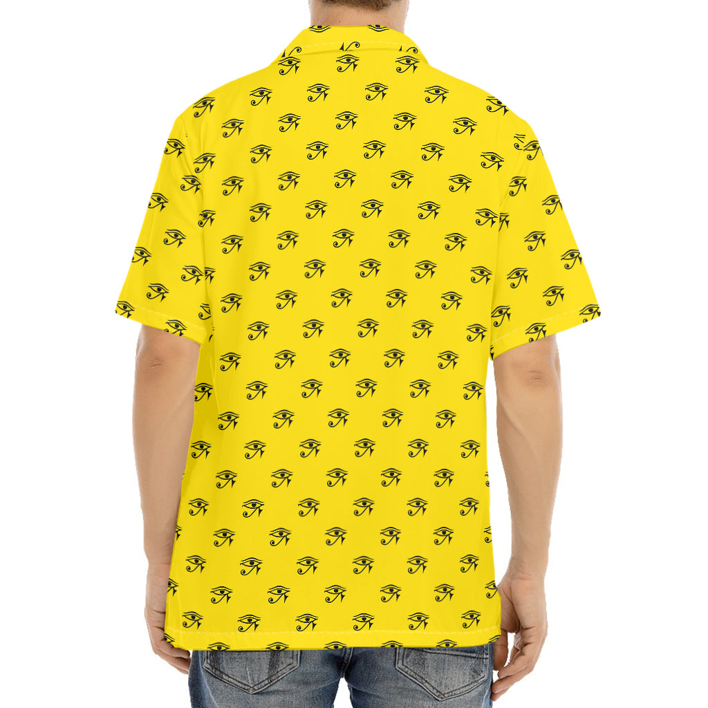 Eye Of Horus Symbol Pattern Print Aloha Shirt