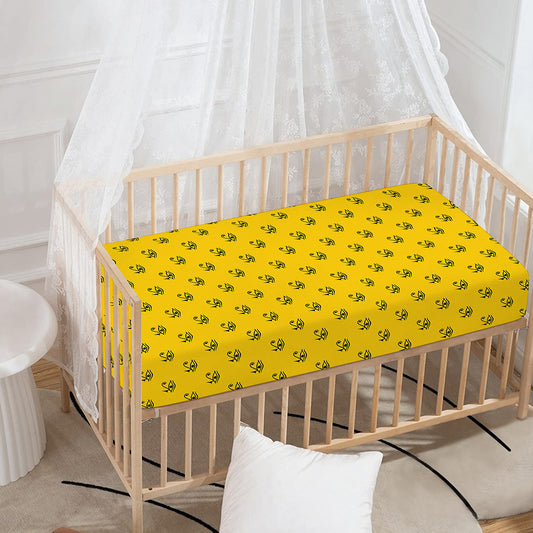 Eye Of Horus Symbol Pattern Print Baby Crib Sheet