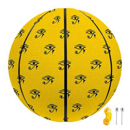 Eye Of Horus Symbol Pattern Print Basketball