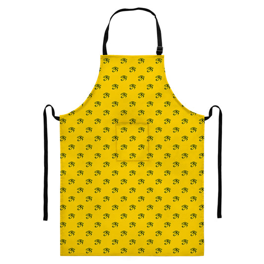 Eye Of Horus Symbol Pattern Print Bib Apron With Pocket