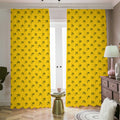 Eye Of Horus Symbol Pattern Print Dimout Pencil Pleat Curtains