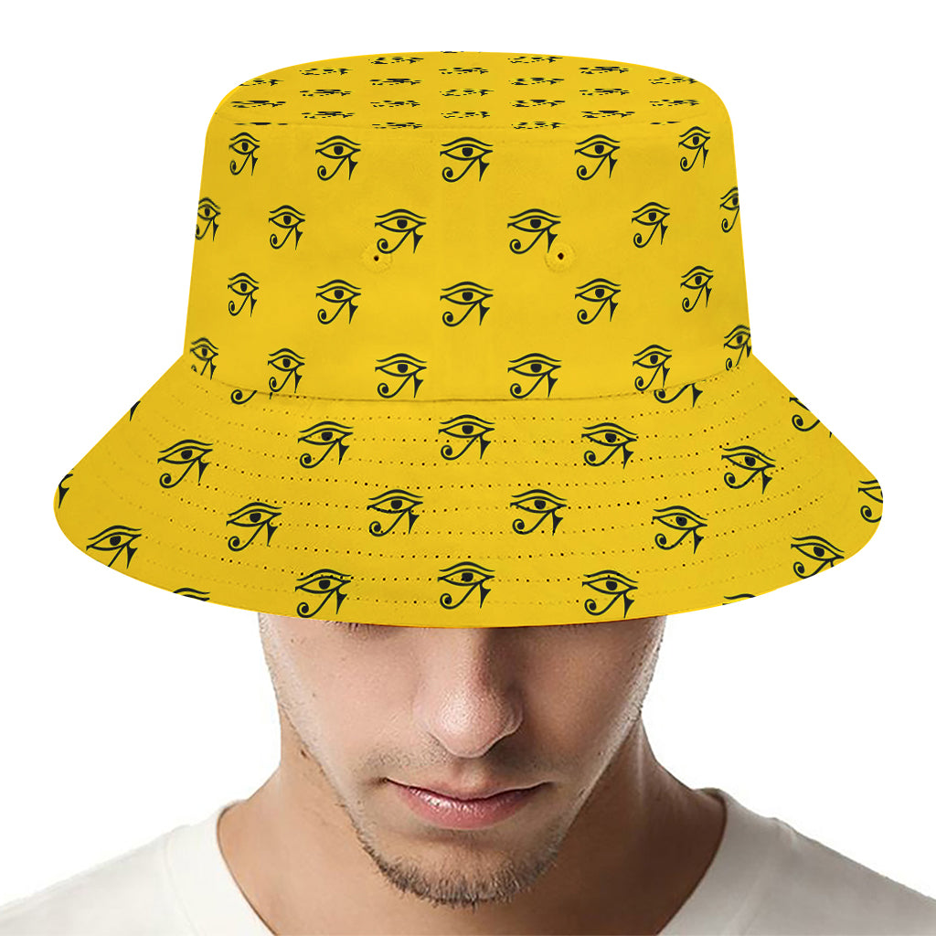 Eye Of Horus Symbol Pattern Print Bucket Hat