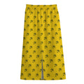Eye Of Horus Symbol Pattern Print Cotton Front Slit Maxi Skirt