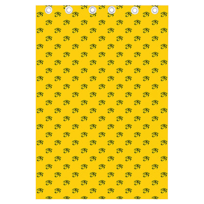 Eye Of Horus Symbol Pattern Print Curtain