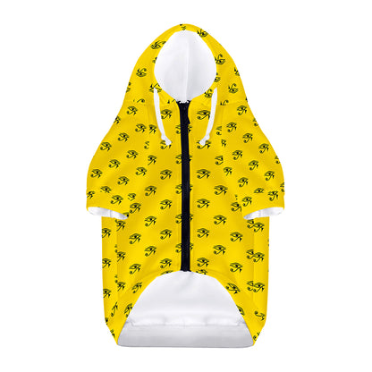Eye Of Horus Symbol Pattern Print Dog Zip Up Hoodie