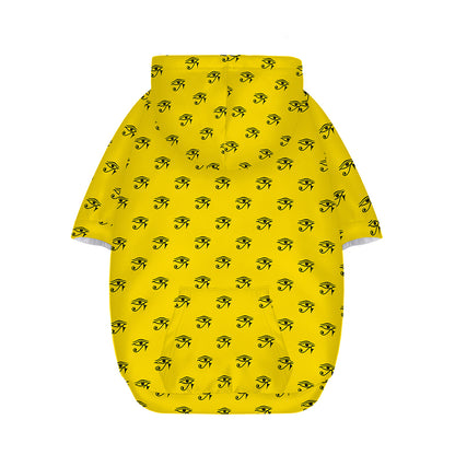Eye Of Horus Symbol Pattern Print Dog Zip Up Hoodie