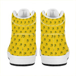 Eye Of Horus Symbol Pattern Print High Top Leather Sneakers