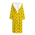 Eye Of Horus Symbol Pattern Print Hooded Bathrobe