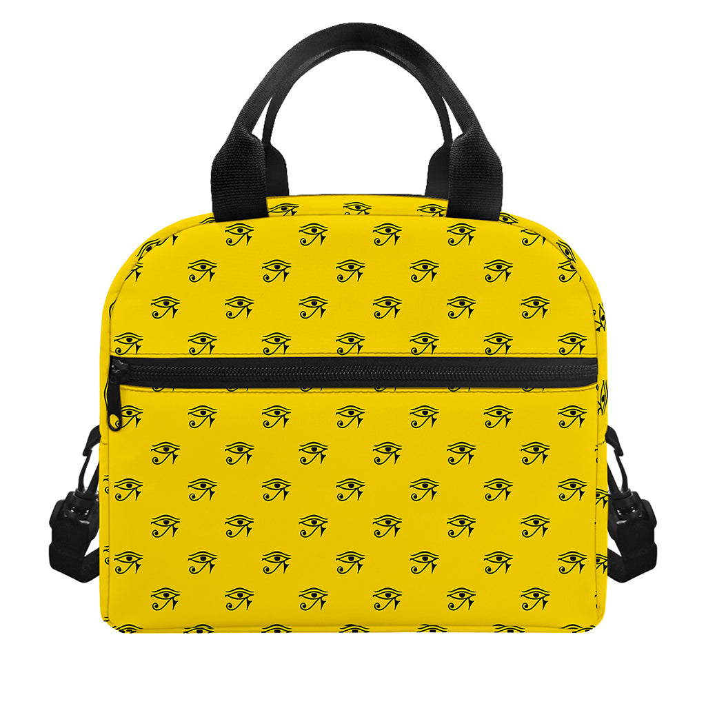 Eye Of Horus Symbol Pattern Print Insulated Lunch Bag