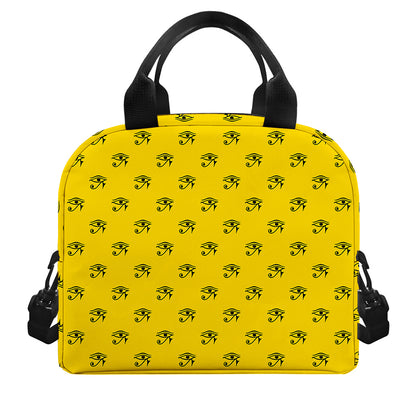 Eye Of Horus Symbol Pattern Print Insulated Lunch Bag
