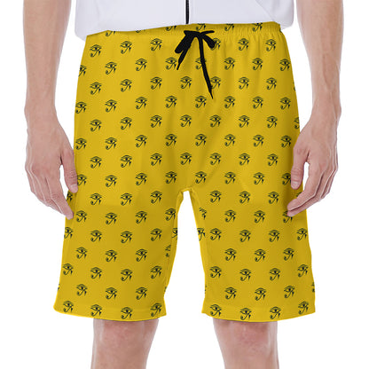Eye Of Horus Symbol Pattern Print Men's Beach Shorts