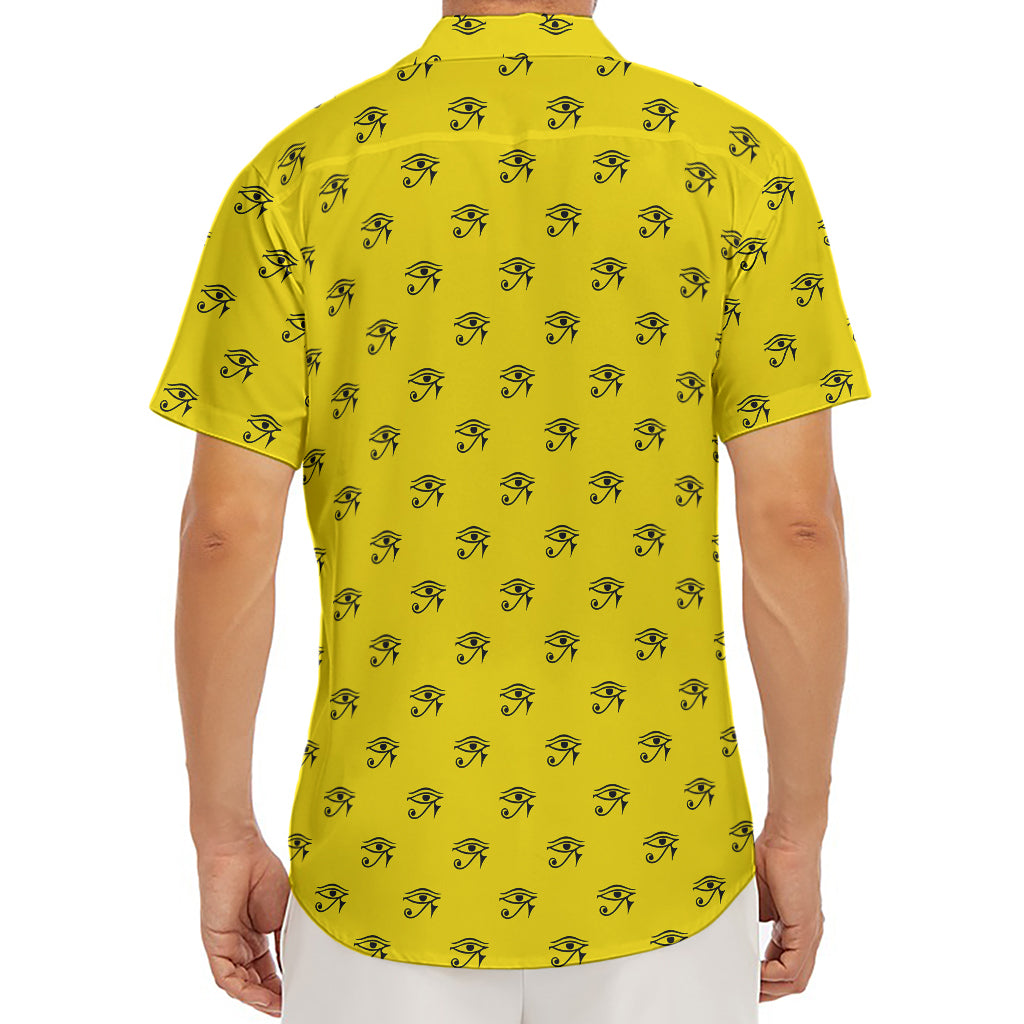 Eye Of Horus Symbol Pattern Print Men's Deep V-Neck Shirt