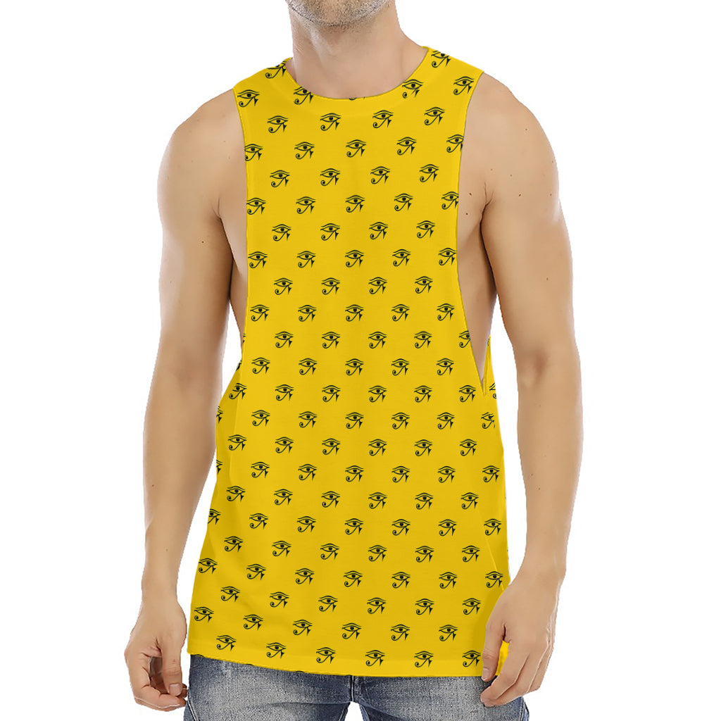 Eye Of Horus Symbol Pattern Print Men's Muscle Tank Top