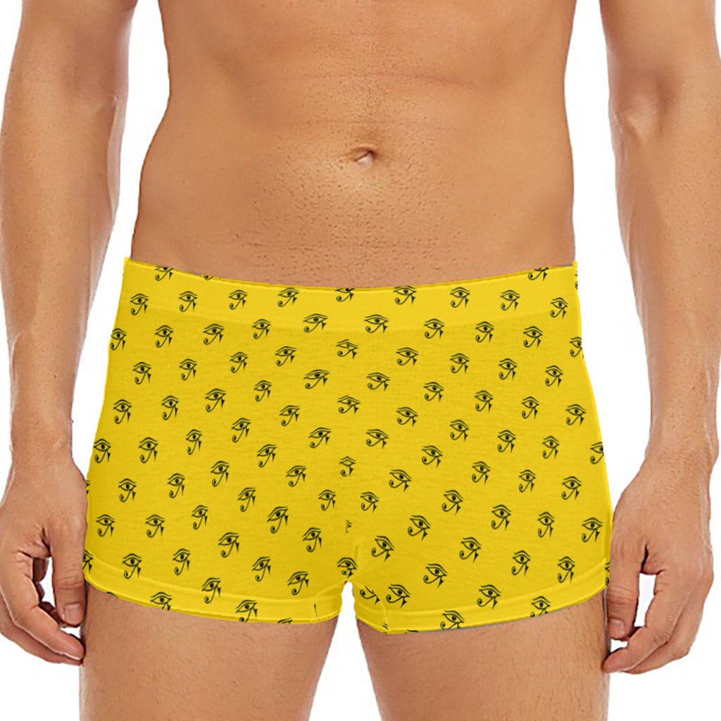 Eye Of Horus Symbol Pattern Print Men's Short Boxer Briefs