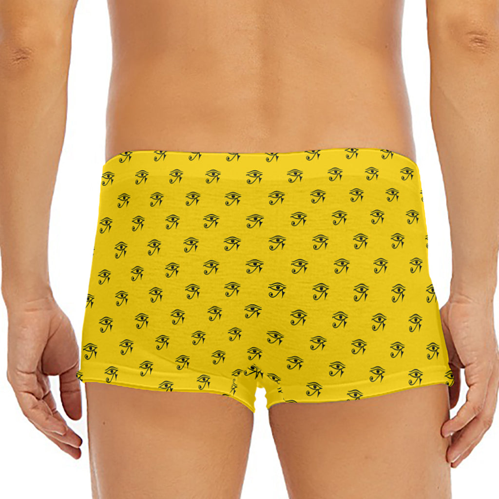 Eye Of Horus Symbol Pattern Print Men's Short Boxer Briefs