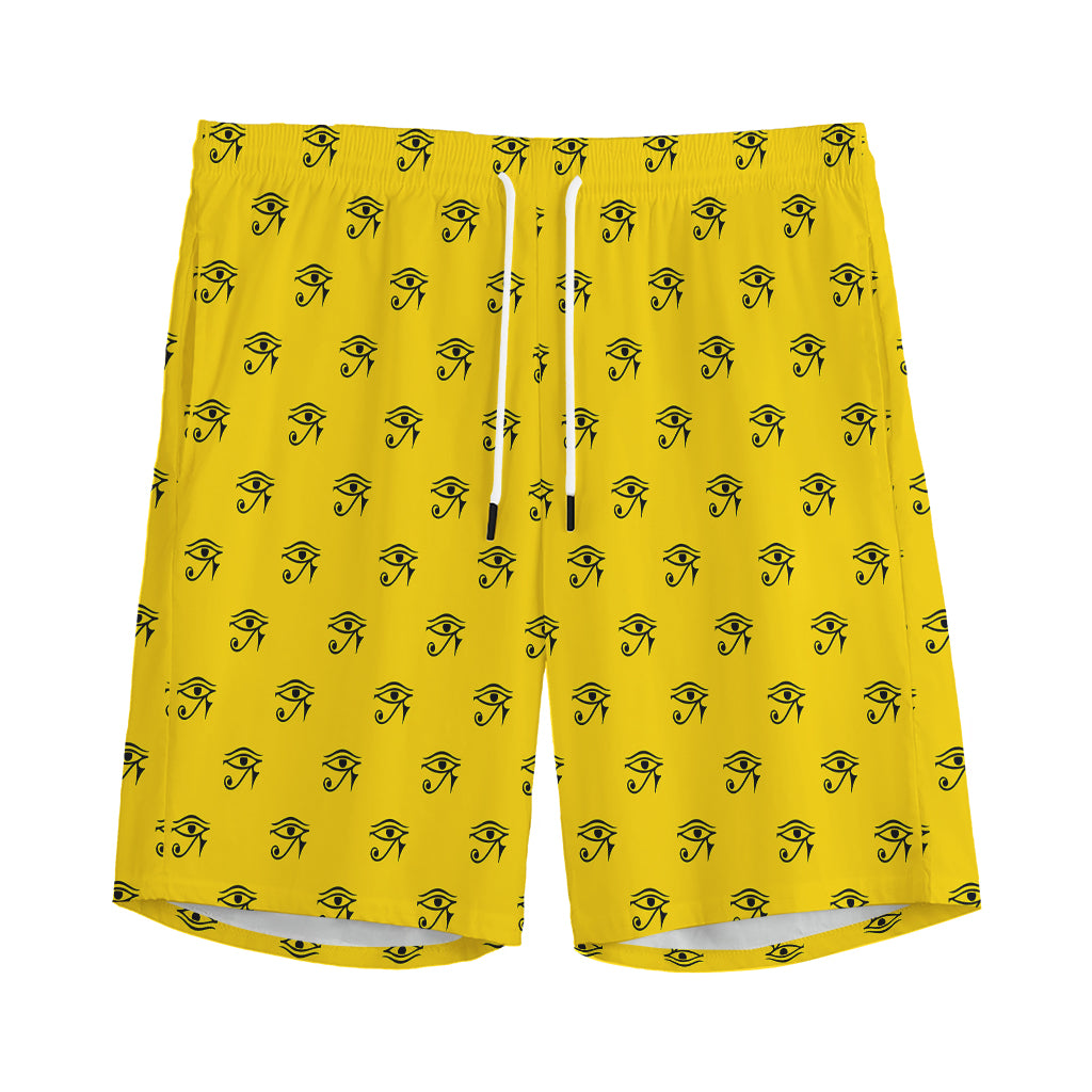 Eye Of Horus Symbol Pattern Print Men's Sports Shorts