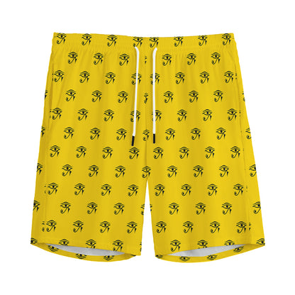 Eye Of Horus Symbol Pattern Print Men's Sports Shorts