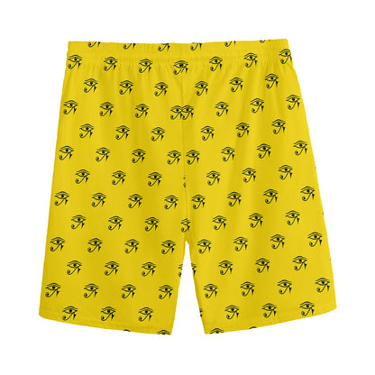 Eye Of Horus Symbol Pattern Print Men's Sports Shorts