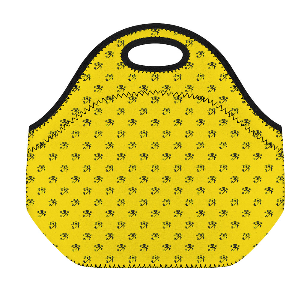 Eye Of Horus Symbol Pattern Print Neoprene Lunch Bag