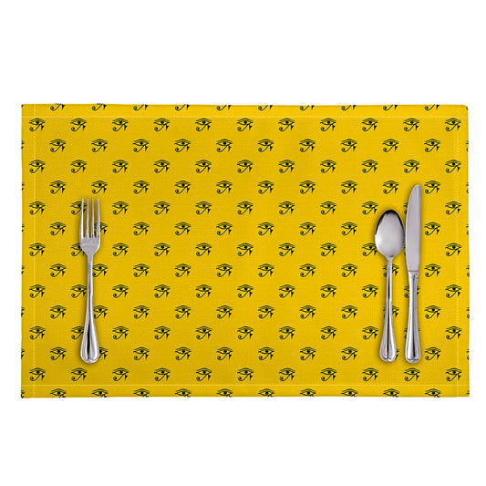 Eye Of Horus Symbol Pattern Print Placemat