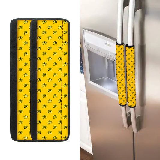 Eye Of Horus Symbol Pattern Print Refrigerator Handle Covers