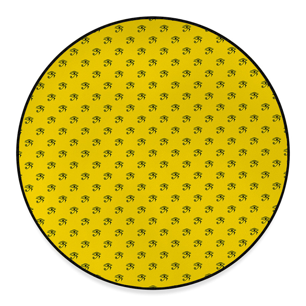 Eye Of Horus Symbol Pattern Print Round Floor Mat