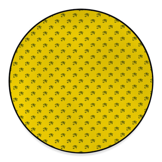 Eye Of Horus Symbol Pattern Print Round Floor Mat