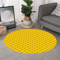 Eye Of Horus Symbol Pattern Print Round Rug