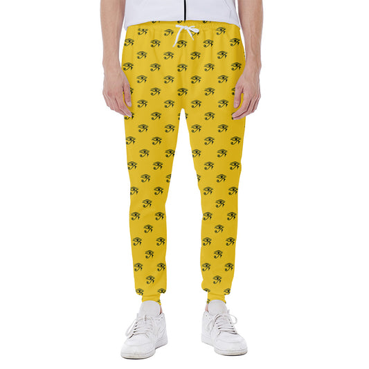 Eye Of Horus Symbol Pattern Print Scuba Joggers