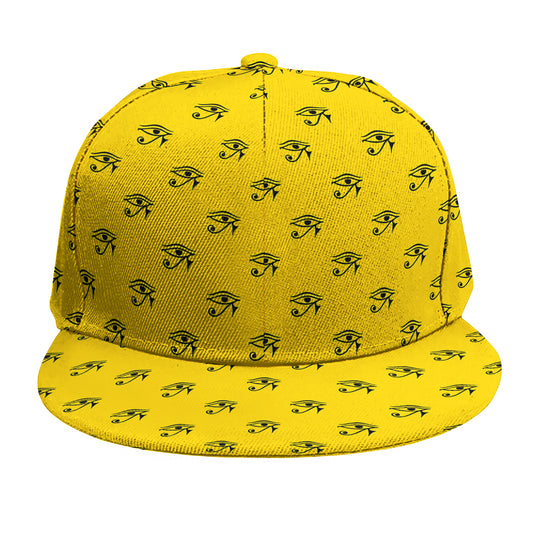 Eye Of Horus Symbol Pattern Print Snapback Cap