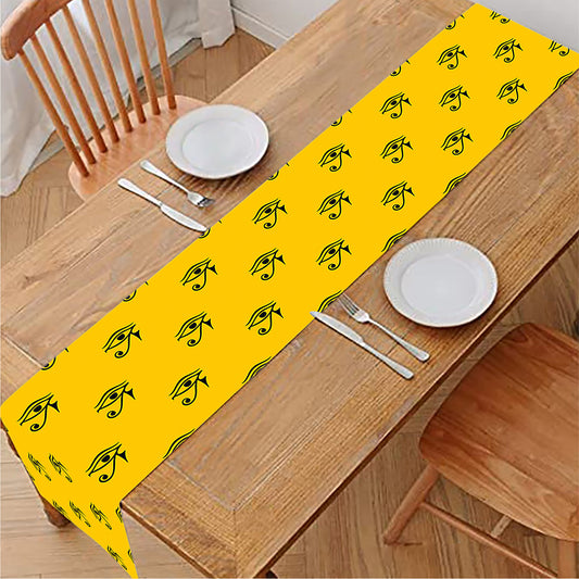 Eye Of Horus Symbol Pattern Print Table Runner