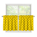 Eye Of Horus Symbol Pattern Print Tier Curtains
