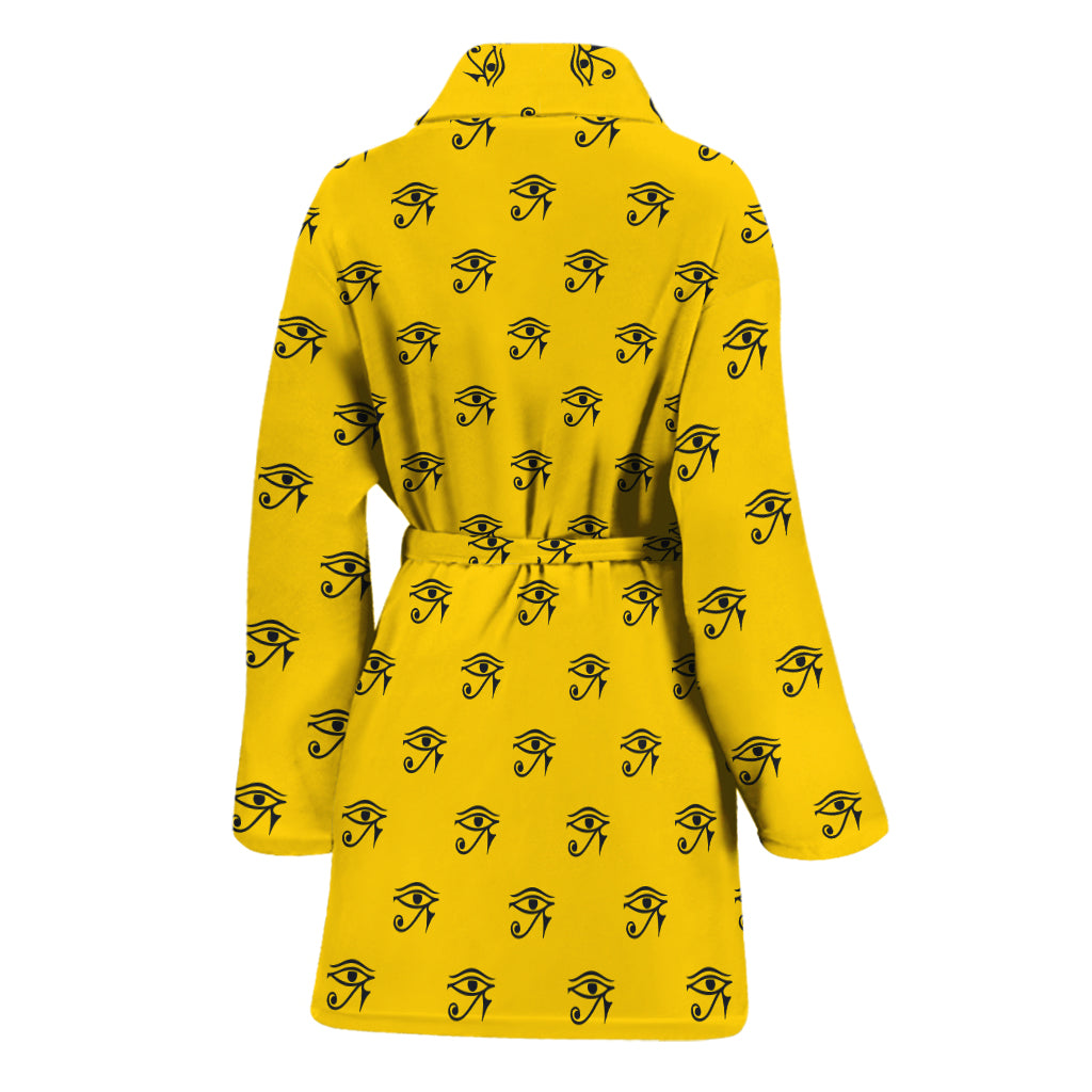 Eye Of Horus Symbol Pattern Print Women's Bathrobe