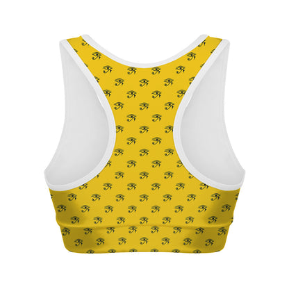 Eye Of Horus Symbol Pattern Print Women's Sports Bra