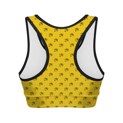 Eye Of Horus Symbol Pattern Print Women's Sports Bra