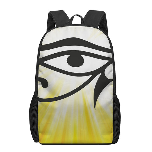 Eye Of Horus Symbol Print 17 Inch Backpack