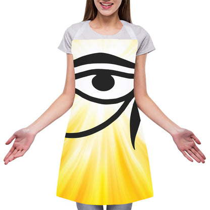 Eye Of Horus Symbol Print Adjustable Apron