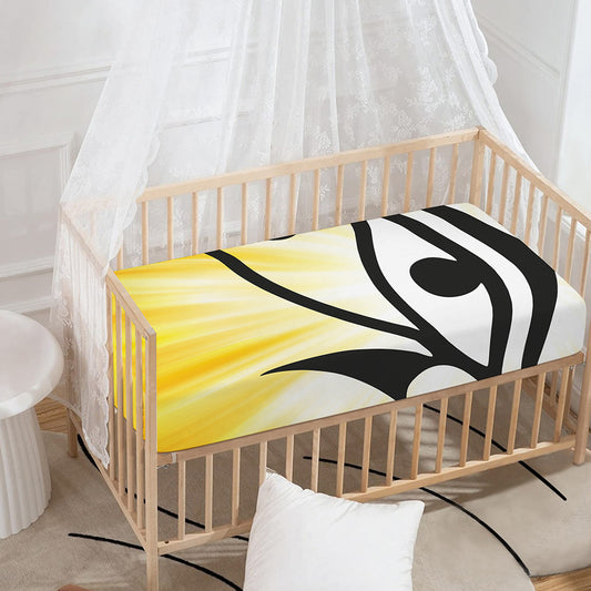 Eye Of Horus Symbol Print Baby Crib Sheet