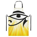 Eye Of Horus Symbol Print Bib Apron With Pocket