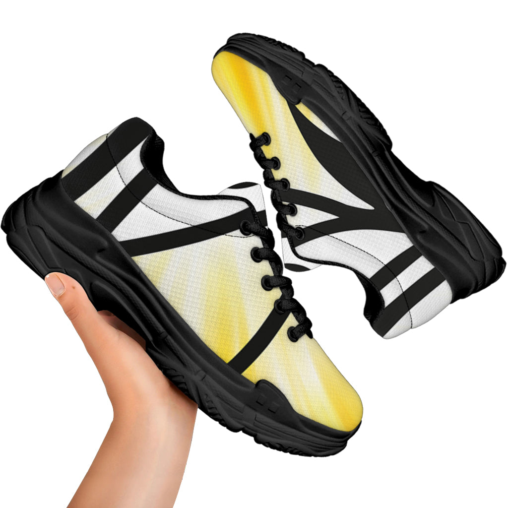 Eye Of Horus Symbol Print Black Chunky Shoes