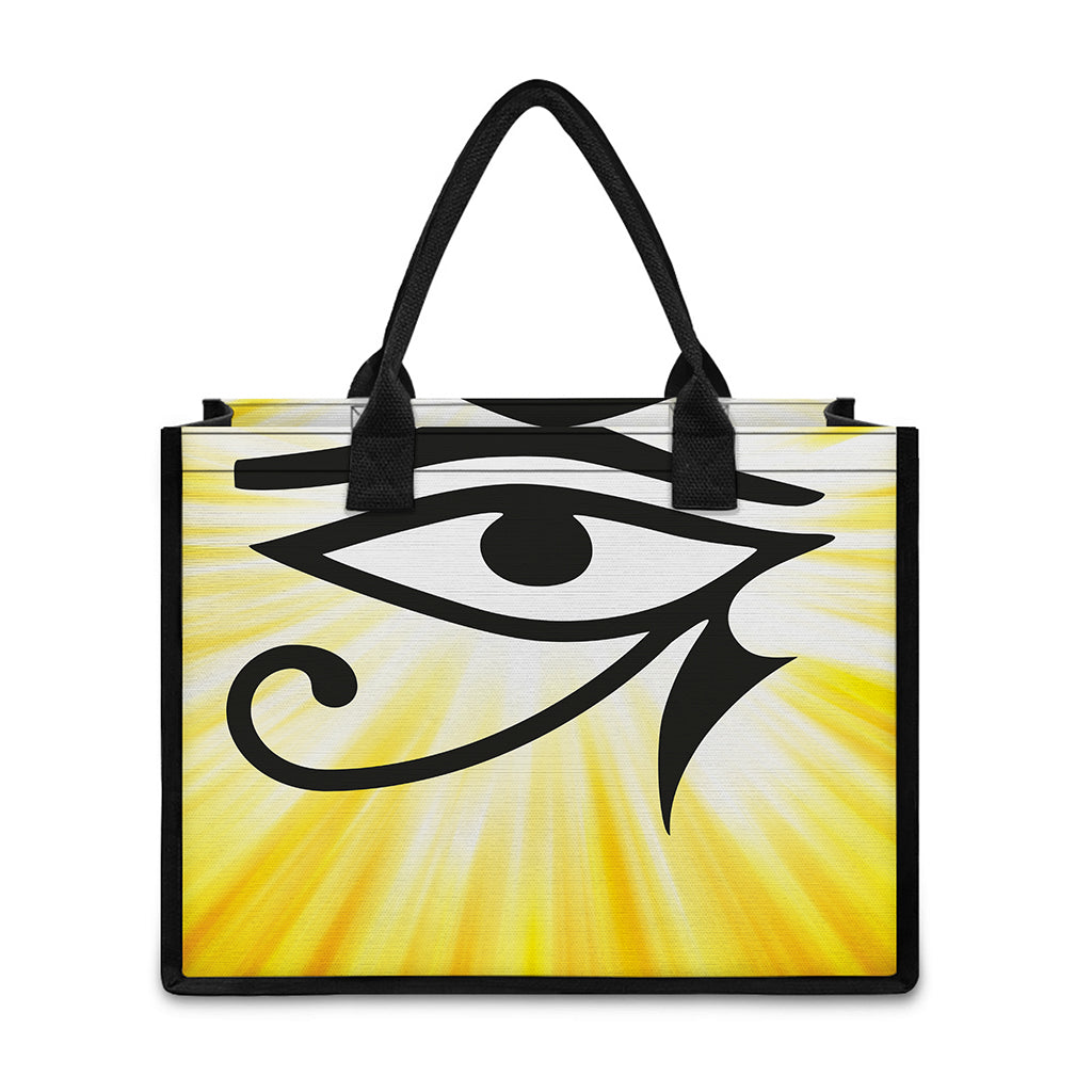 Eye Of Horus Symbol Print Canvas Tote Bag