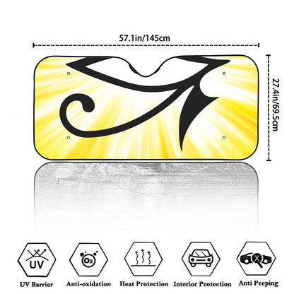 Eye Of Horus Symbol Print Car Windshield Sun Shade